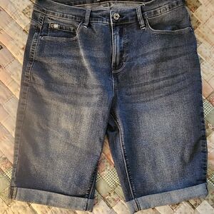 Curve Appeal Medium Wash Bermuda Shorts  10/30